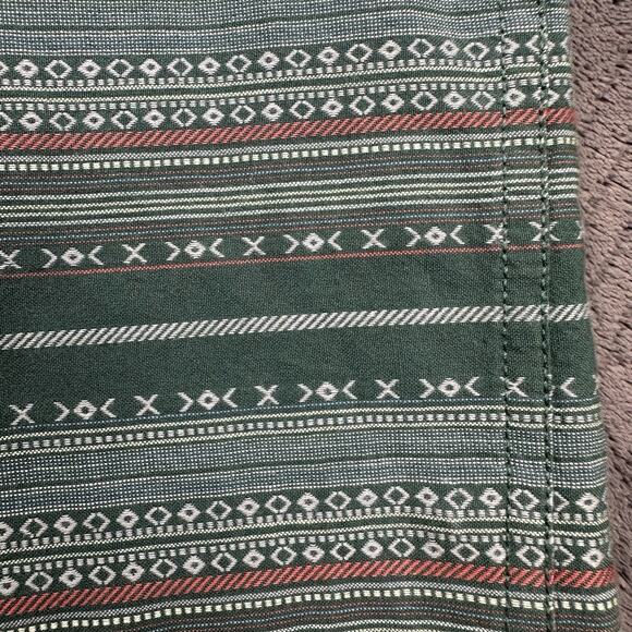 Mountain Khakis Shirt Men XL Green AOP Print Button‎ Up Short Sleeve Pocket - Picture 12 of 16